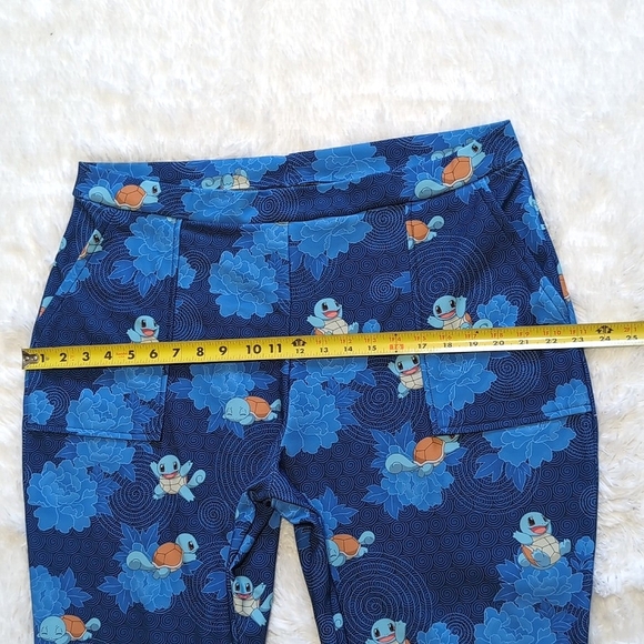 Blackmilk Pokemon Blue Squirtle Flowers Cuffed Pants Size XXL - Picture 11 of 14